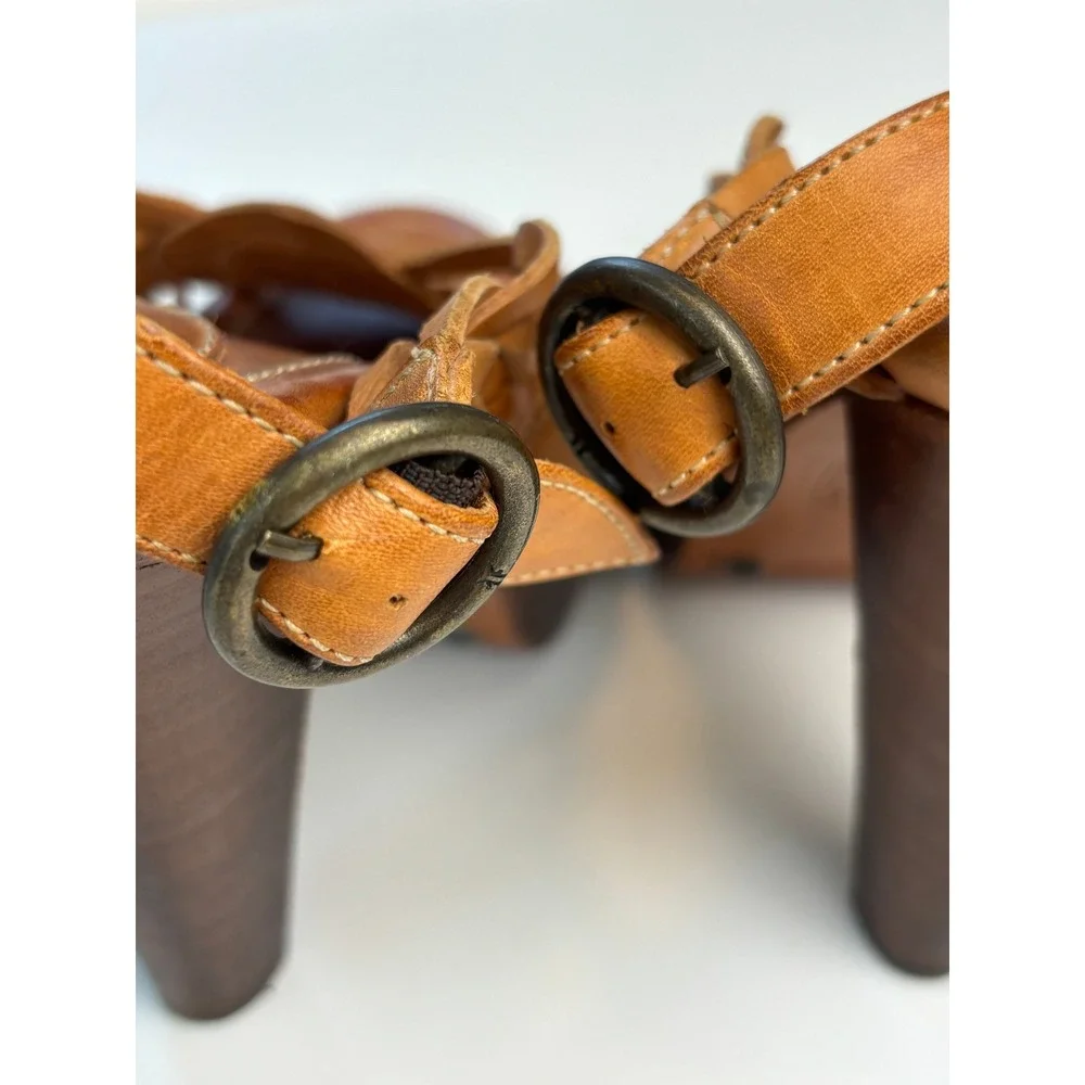 Frye leather platform